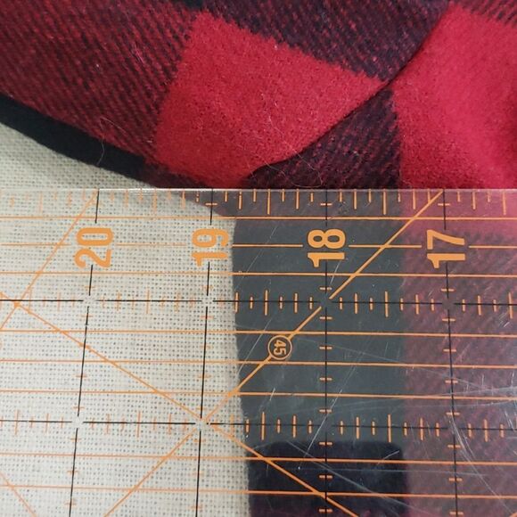 Gap Pea Coat Women's M Red Black Buffalo Plaid Check Wool Blend Jacket Outdoors - Picture 5 of 8